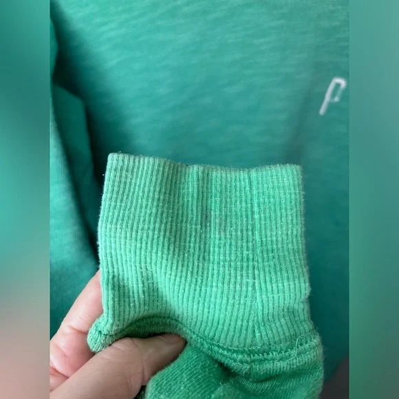 Victoria's Secret Y2K 2000s PINK Hooded Pullover Womens Size XS Green - Picture 4 of 5